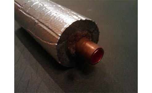 pipe insulation for solar heating