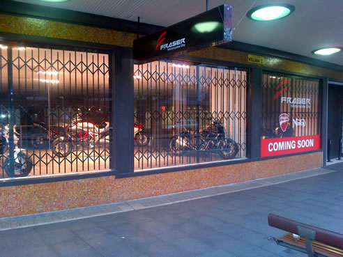 shopfront concertina security doors