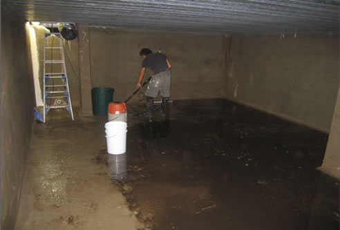 waterproofing concrete water tank under house