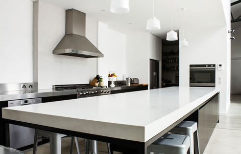 caesarstone london grey kitchen island