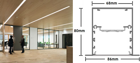 recessed led linear lights