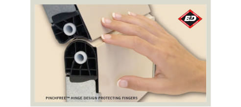 sectional garage door hinge