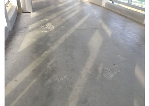 concrete walkway before resurfacing