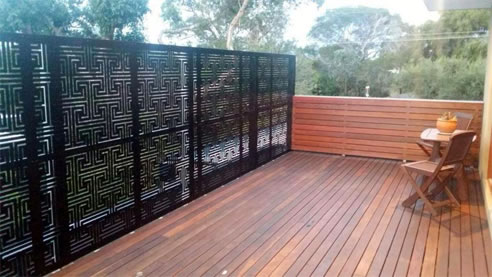 decorative screen pool fencing