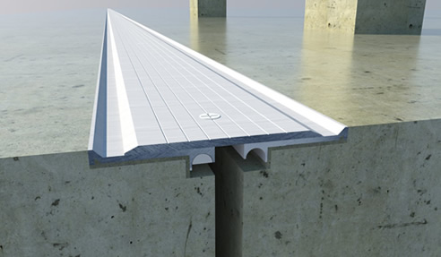 DzFTAq expansion joint for polished concrete