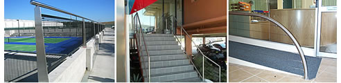 stainless steel handrails