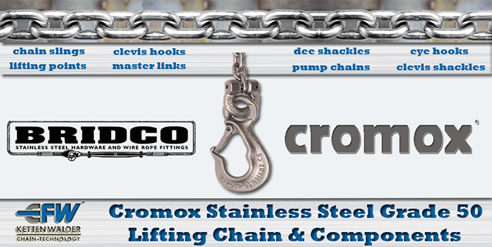 stainless steel grade 50 lifting chain and components flyer