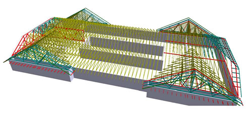 roof structure 3d image