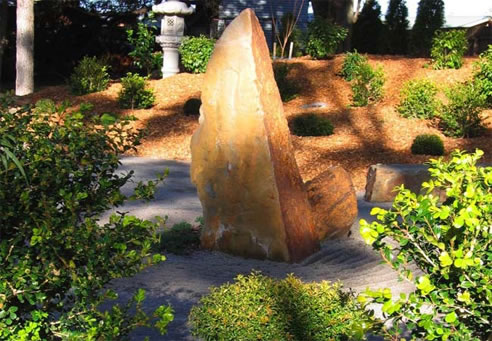 large garden stone centrepiece
