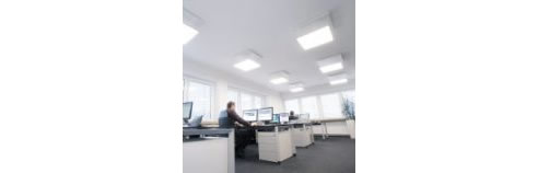 led ceiling panels in office
