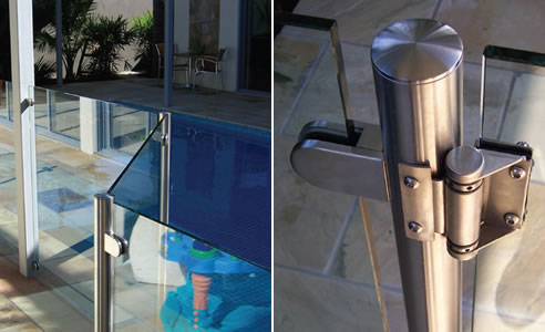 glass fencing pool