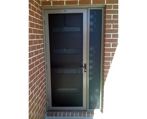 grilled security door