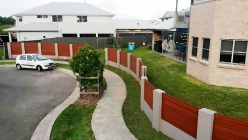 curved boundary fence