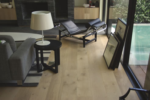 natural modern timber floor finish