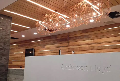 linear lighting timber wall