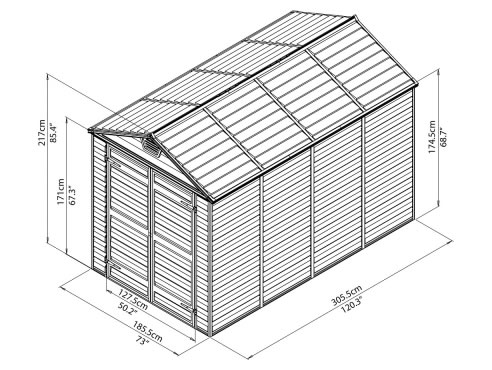 6 x 10 shed dimensions
