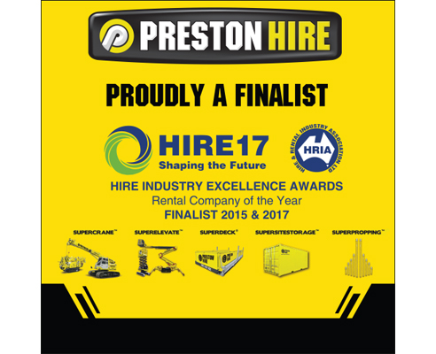 HRIA Hire Industry Excellence Awards from Preston Hire