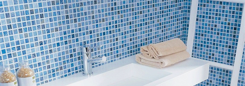 Mosaic bathroom tiles from MDC Mosaics and Tiles