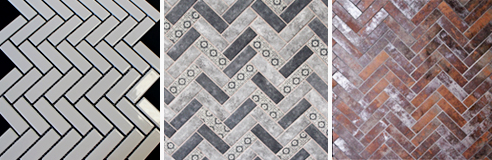 Herringbone tiles from MDC Mosaics and Tiles