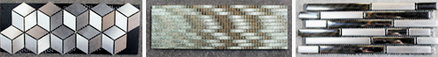 Aluminium Cube, Metallic Glazed tiles from MDC Mosaics and Tiles