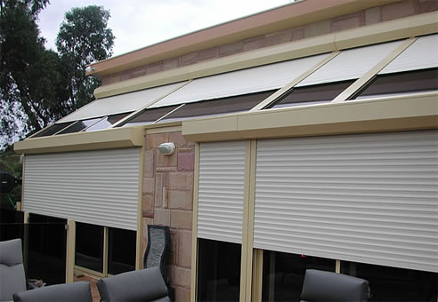 exterior shutters and awnings