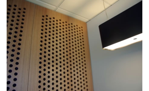 murano perforated acoustic wood panel