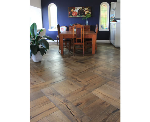 engineered oak parquetry flooring