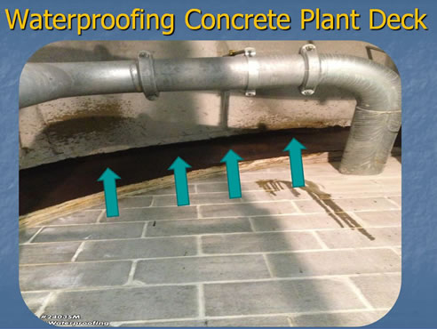 waterproofing concrete plant deck