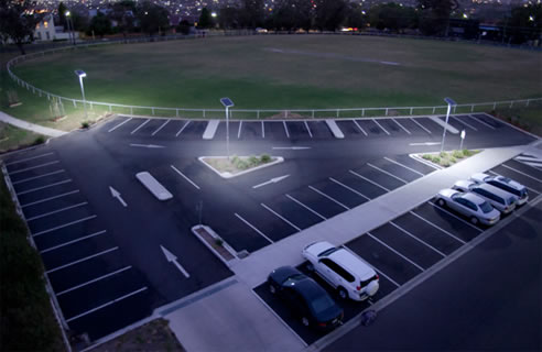 solar lighting carpark