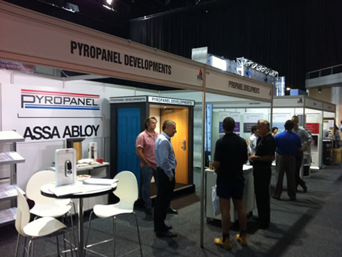 pyropanel stand at fire australia exhibition