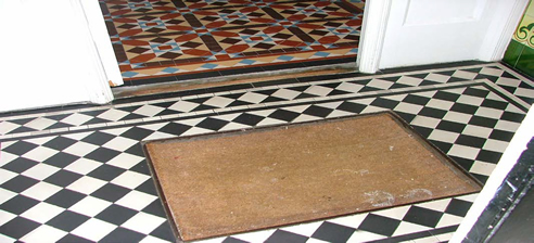 victorian geometric encaustic tiles