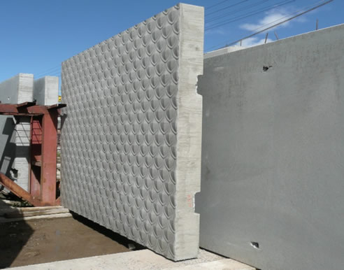 formlined patterned concrete panel