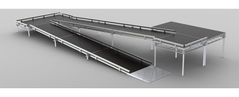 disabled access ramp for stages