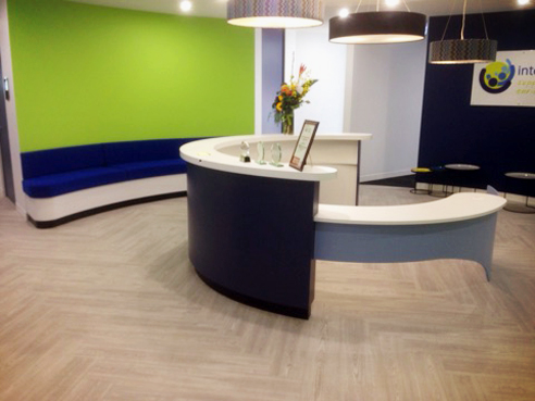 Curved upholstery and banquette seating from Glenmar Custom Joinery
