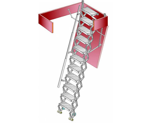 industrial attic ladder