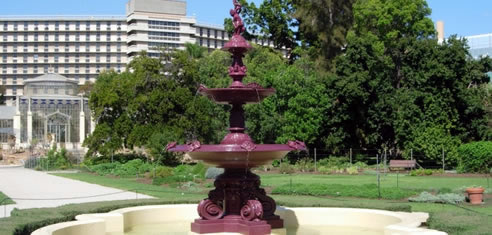 water fountain protected with epoxy coating