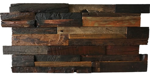 recycled timber interlocking panel