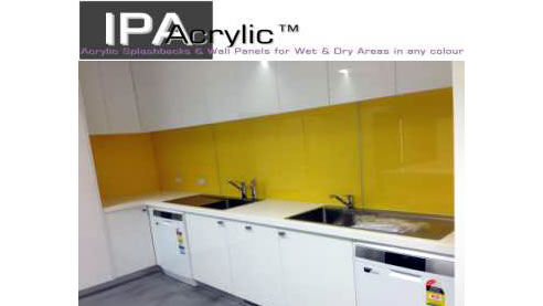 ipa acrylic yellow splashback