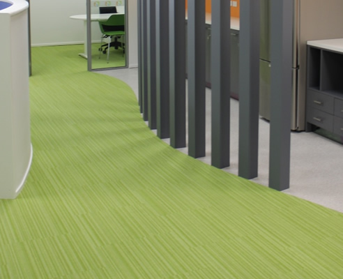 lime green commercial carpet