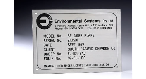 laser engraved label