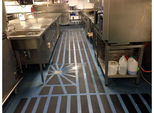 anti-slip commercial kitchen floor