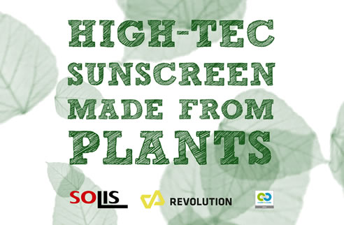 high-tec sunscreen made from plants