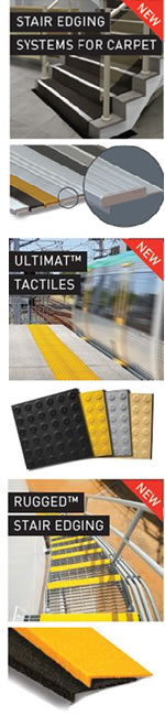 tactiles and stair treads