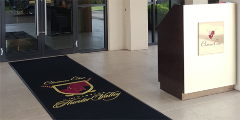 branded entrance mat