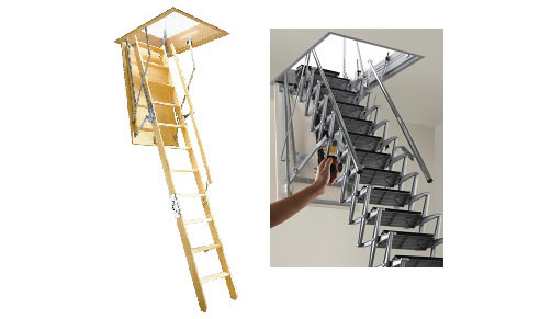 roof storage access ladder