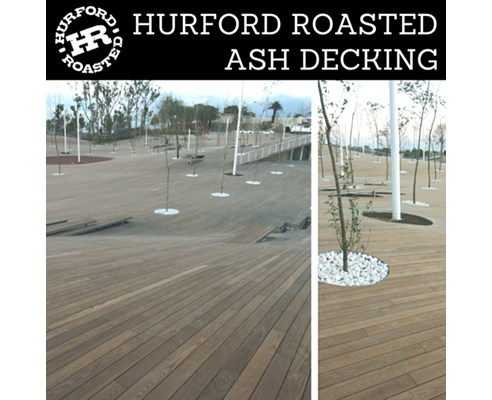 roasted ash decking