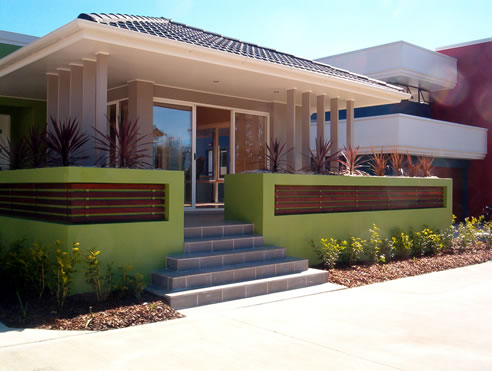 house with rendered extruded polystyrene