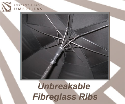 fibreglass frame of golf umbrella