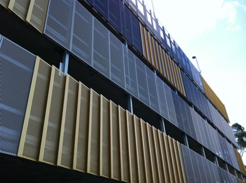building facade aluminium screens