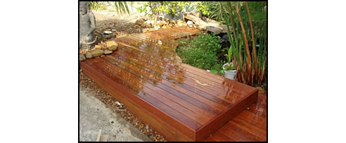 deck garden feature